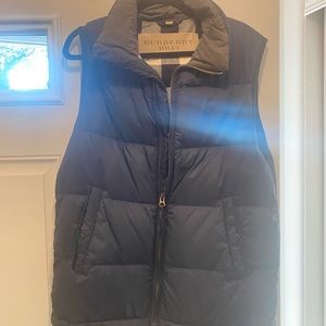Burberry Vest, Navy Blue, Medium